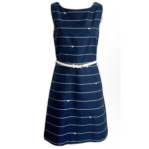 NWT The Limited Dress Sleeveless Mini Nautical Career Resort Navy Blue Size 8